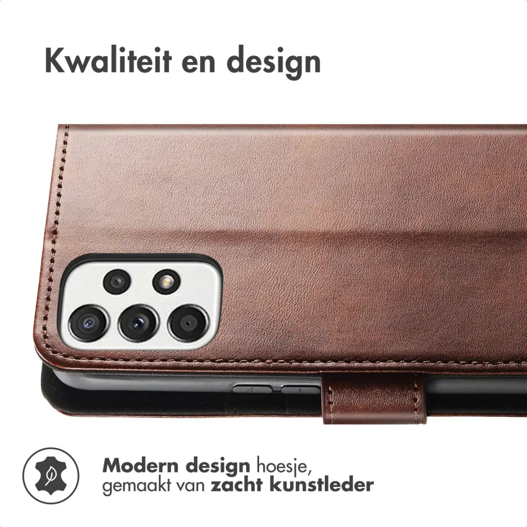 Imoshion Luxe Bookcase Hoesje Samsung Galaxy A53 - Donkerbruin - afbeelding 4 van 6