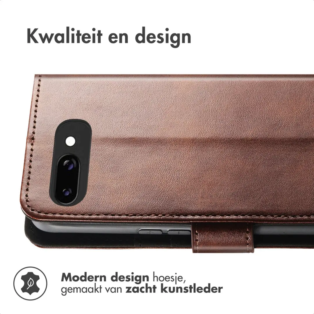 Imoshion Luxe Bookcase Hoesje Google Pixel 9a - Donkerbruin - afbeelding 4 van 6
