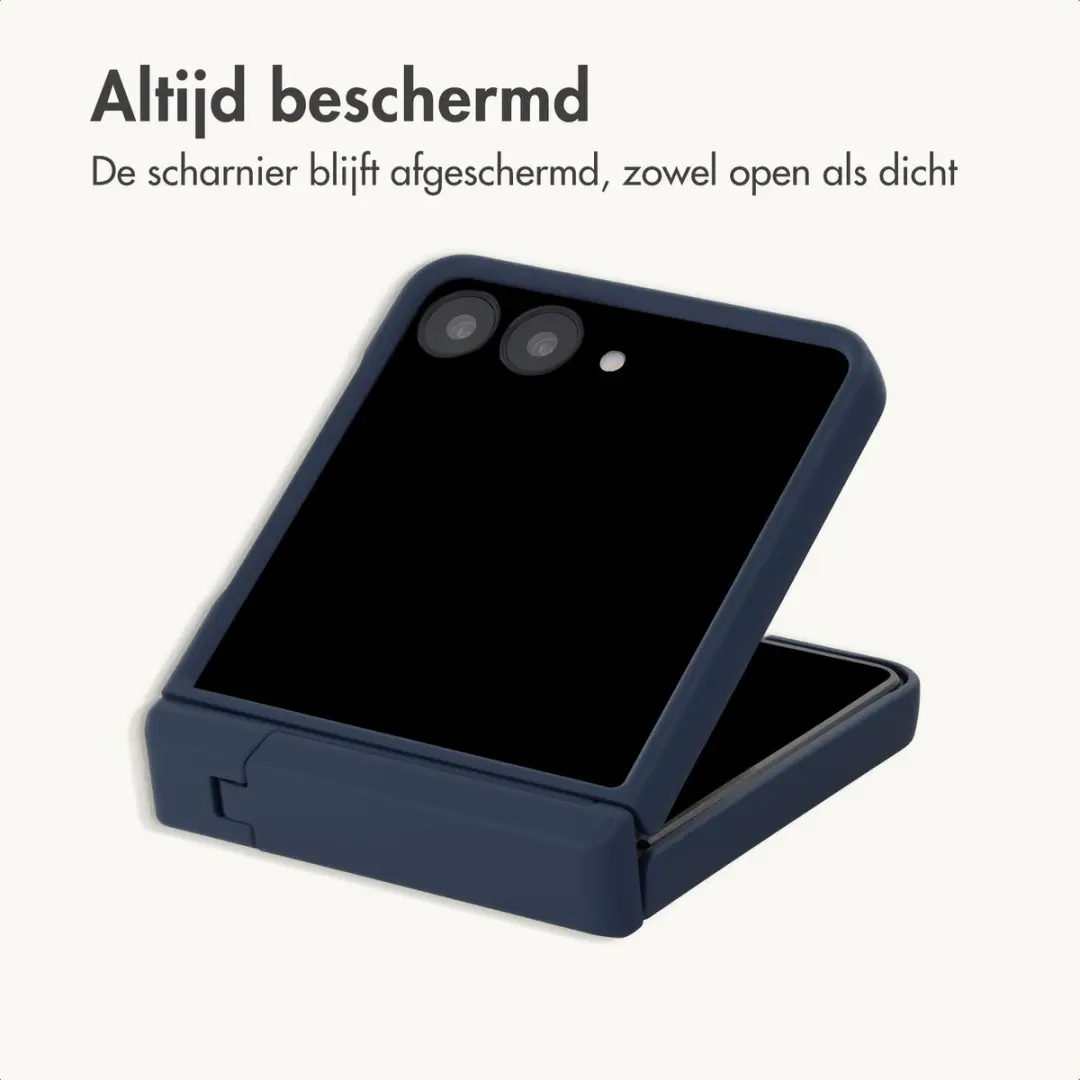 Imoshion Hoesje Galaxy Z Flip8 Donkerblauw - met Stand - afbeelding 3 van 6