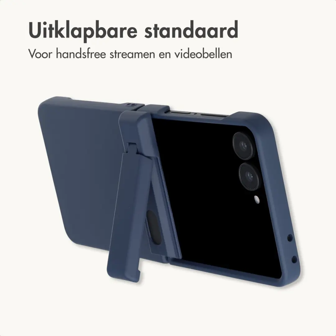 Imoshion Hoesje Galaxy Z Flip8 Donkerblauw - met Stand - afbeelding 2 van 6