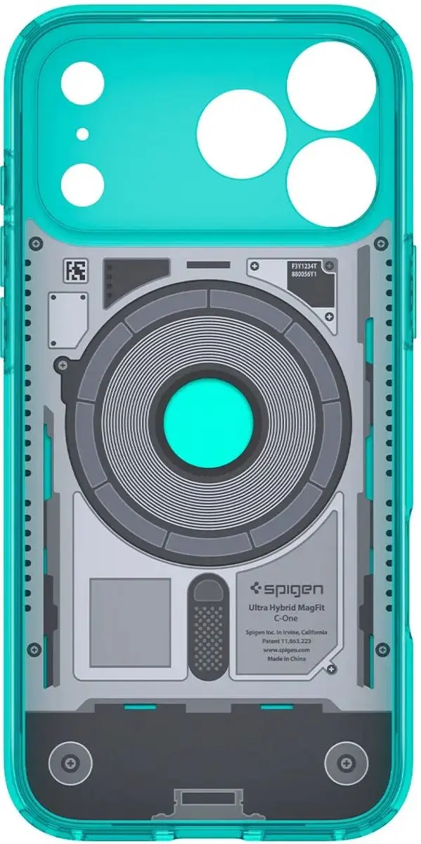 Spigen Ultra Hybrid MagFit iPhone 18 Pro Max Hoesje - Bondi Blauw - afbeelding 4 van 6