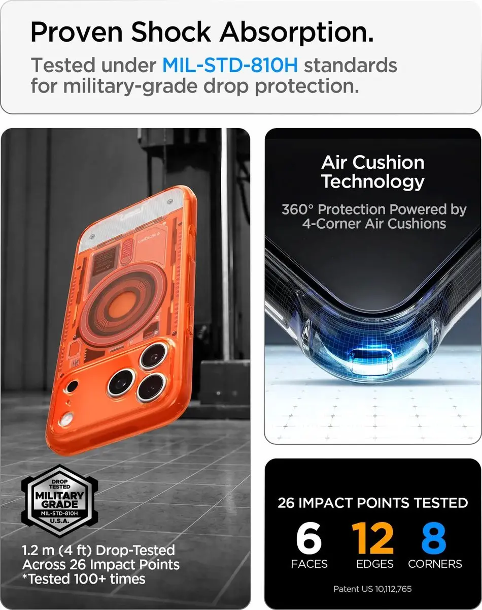 Spigen Ultra Hybrid MagFit iPhone 18 Pro Max Hoesje - Tangerina - afbeelding 6 van 6