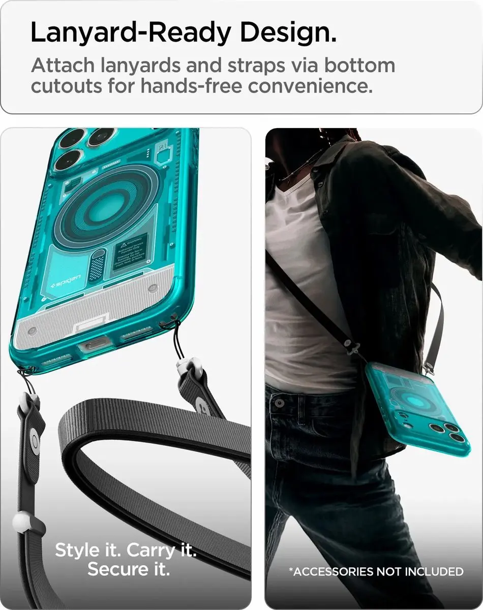 Spigen Ultra Hybrid MagFit iPhone 18 Pro/17 Pro Bondi Blauw - afbeelding 6 van 6