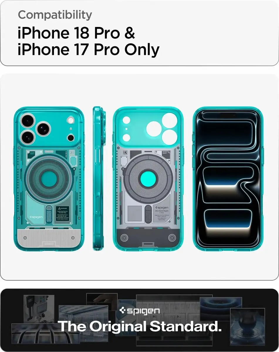 Spigen Ultra Hybrid MagFit iPhone 18 Pro/17 Pro Bondi Blauw - afbeelding 3 van 6