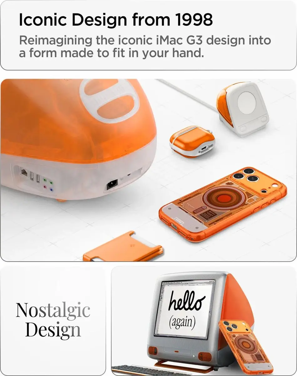 Spigen Ultra Hybrid MagFit iPhone 18 Pro/17 Pro - Tangerine - afbeelding 6 van 6