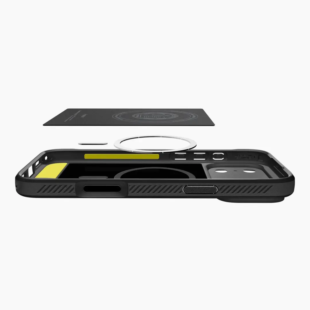 Spigen Rugged Armor MagFit iPhone 18 Pro Max Hoesje - Zwart - afbeelding 5 van 6