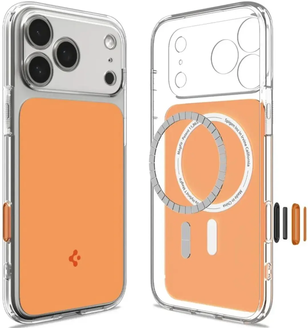 Spigen Ultra Hybrid T MagFit Hoesje ACS12133 - Oranje - afbeelding 2 van 6