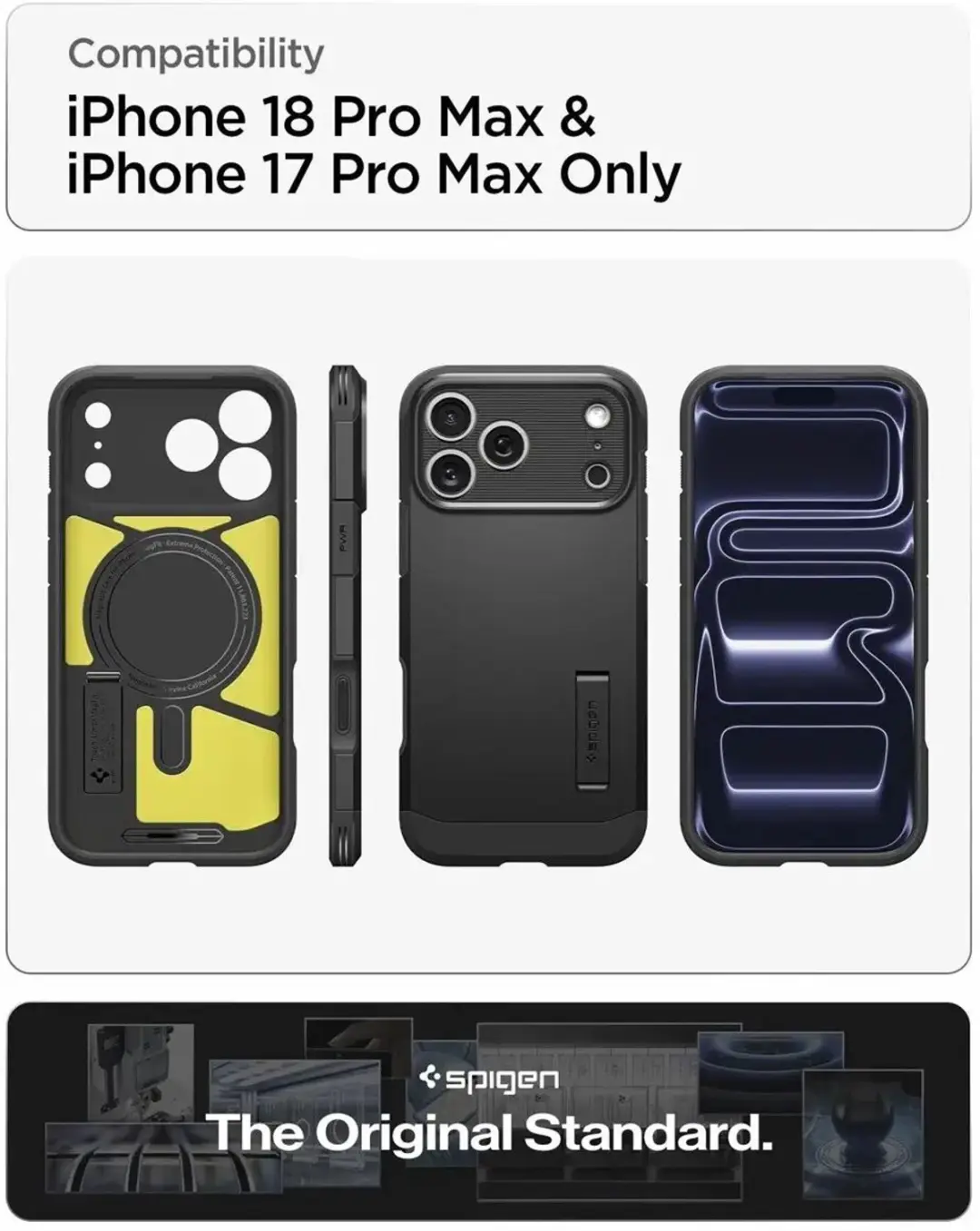 Spigen Tough Armor T MagFit Hoesje - iPhone 18 Pro Max / 17 Pro Max - Zwart - afbeelding 6 van 6