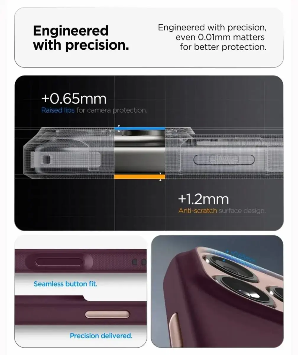 Spigen Nano Pop MagFit iPhone 18/17 Pro Max - MagSafe - Burgundy - afbeelding 2 van 6