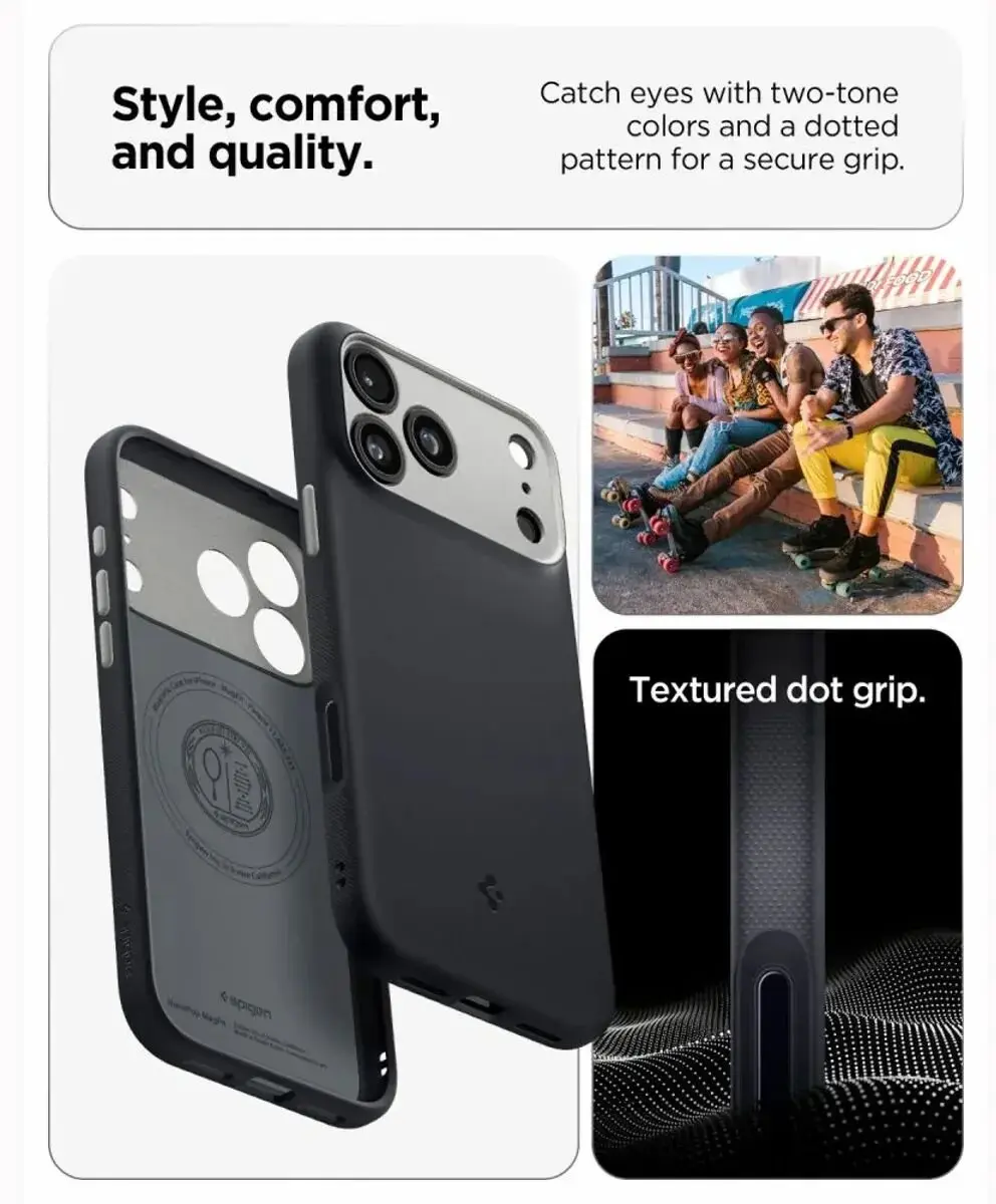 Spigen Nano Pop MagFit iPhone 18 Pro Max Hoesje - Zwart - afbeelding 3 van 6