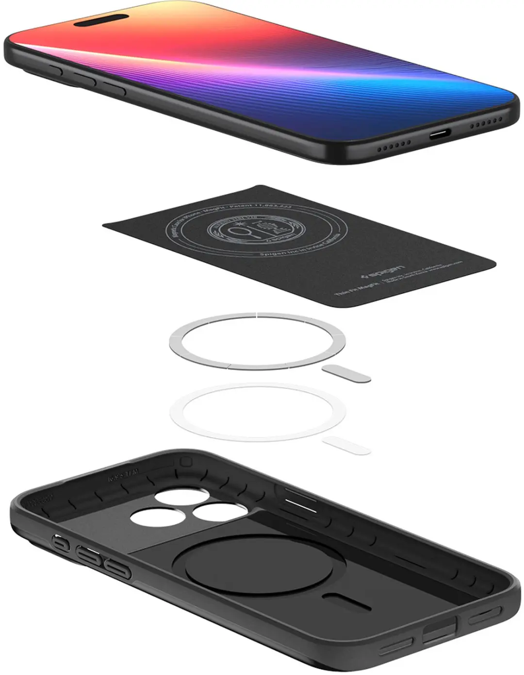 Spigen Thin Fit MagFit iPhone 18 Pro Hoesje - Zwart - afbeelding 3 van 6