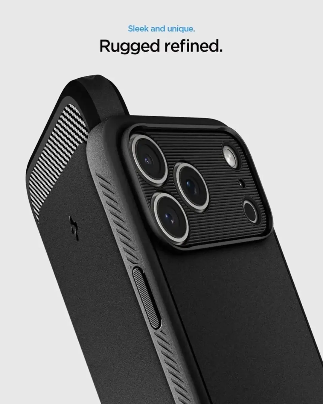 Spigen Rugged Armor MagFit iPhone 18 Pro Hoesje - Zwart - afbeelding 3 van 6