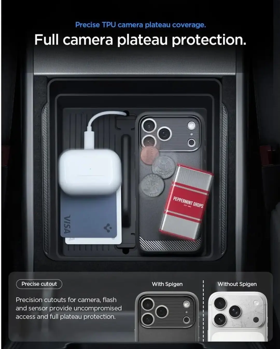 Spigen Rugged Armor MagFit iPhone 18 Pro Hoesje - Zwart - afbeelding 6 van 6