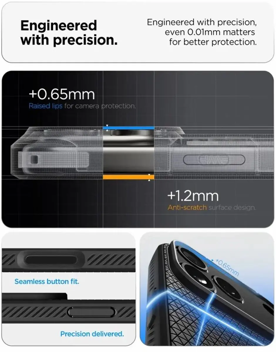 Spigen Liquid Air iPhone 18 Pro Hoesje - Zwart - afbeelding 6 van 6