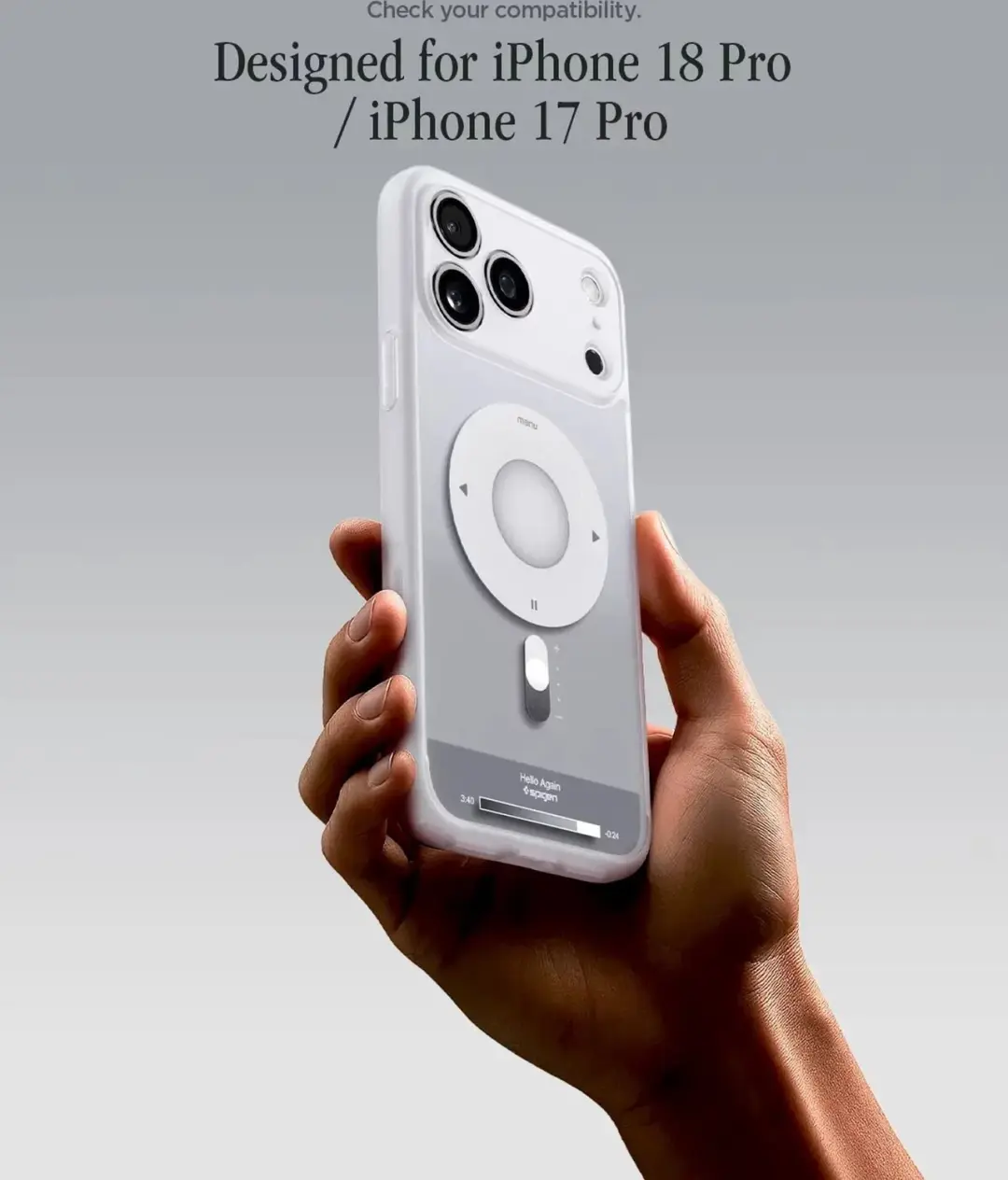 Spigen Ultra Hybrid MagFit iPhone 18 Pro Hoesje - Zilver - afbeelding 3 van 6