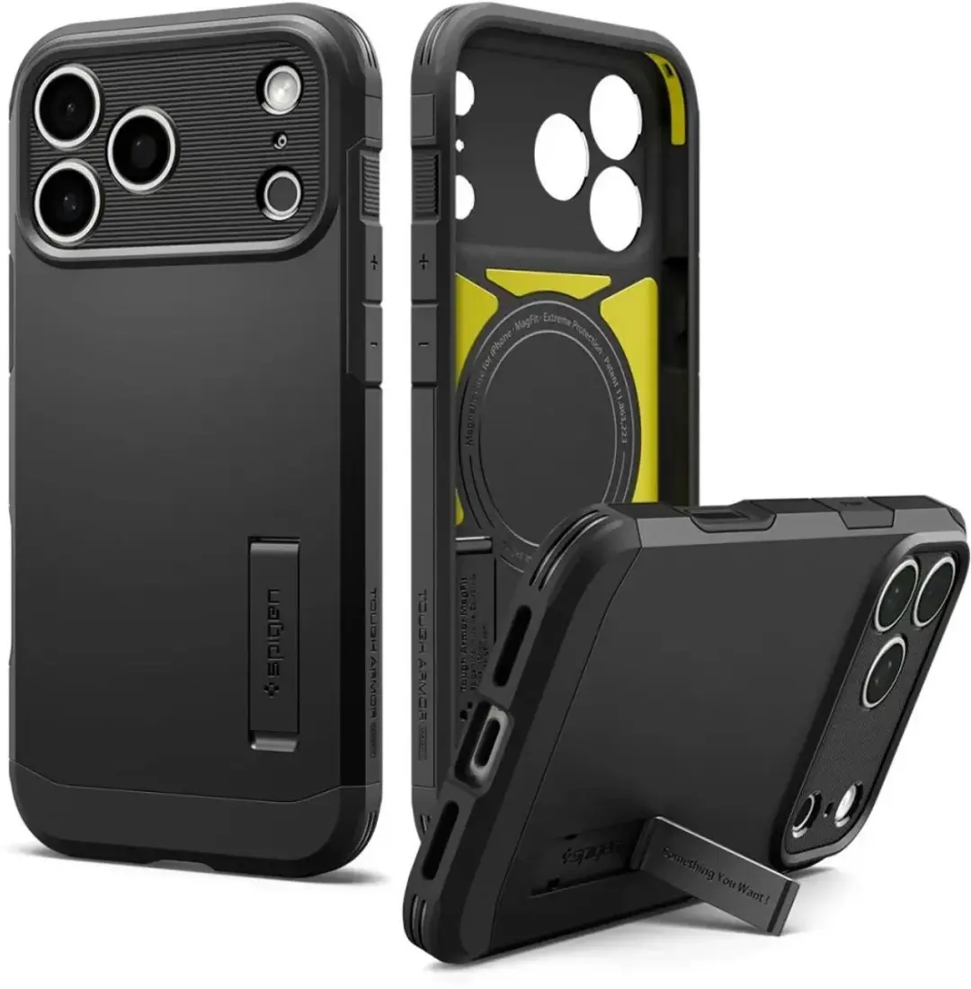 Spigen Tough Armor T MagFit iPhone 18 Pro/17 Pro - Zwart - afbeelding 6 van 6