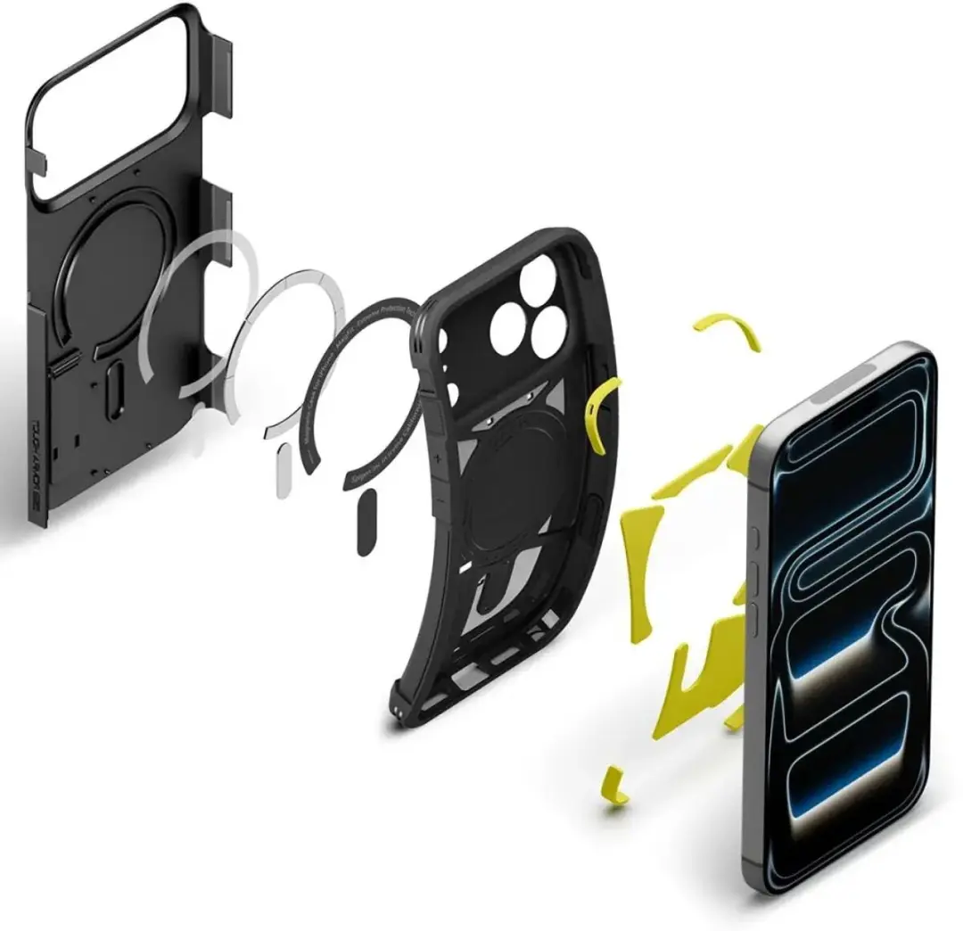Spigen Tough Armor T MagFit iPhone 18 Pro/17 Pro - Zwart - afbeelding 2 van 6
