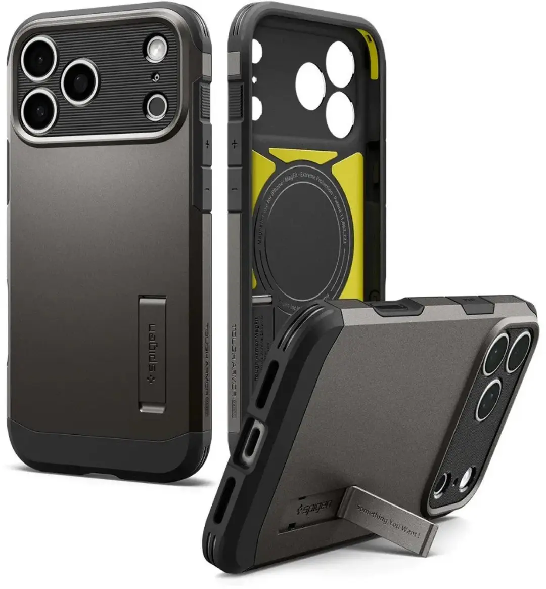 Spigen Tough Armor T MagFit ACS12174 Hoesje - Gunmetal - afbeelding 2 van 6
