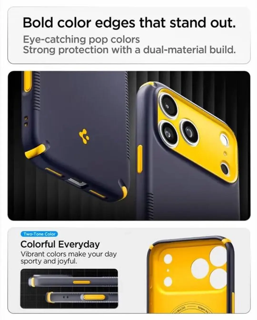 Spigen Nano Pop Hybrid MagFit iPhone 18 Pro/17 Pro - Blauw - afbeelding 6 van 6