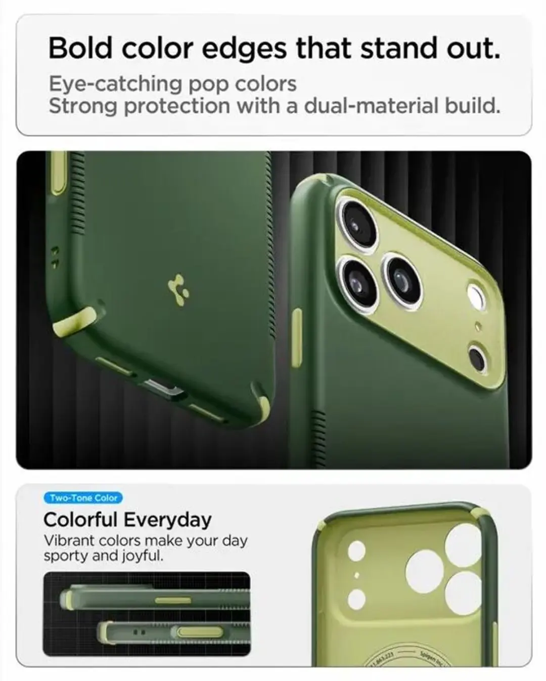 Spigen Nano Pop Hybrid MagFit iPhone 18 Pro/17 Pro - Groen - afbeelding 3 van 6