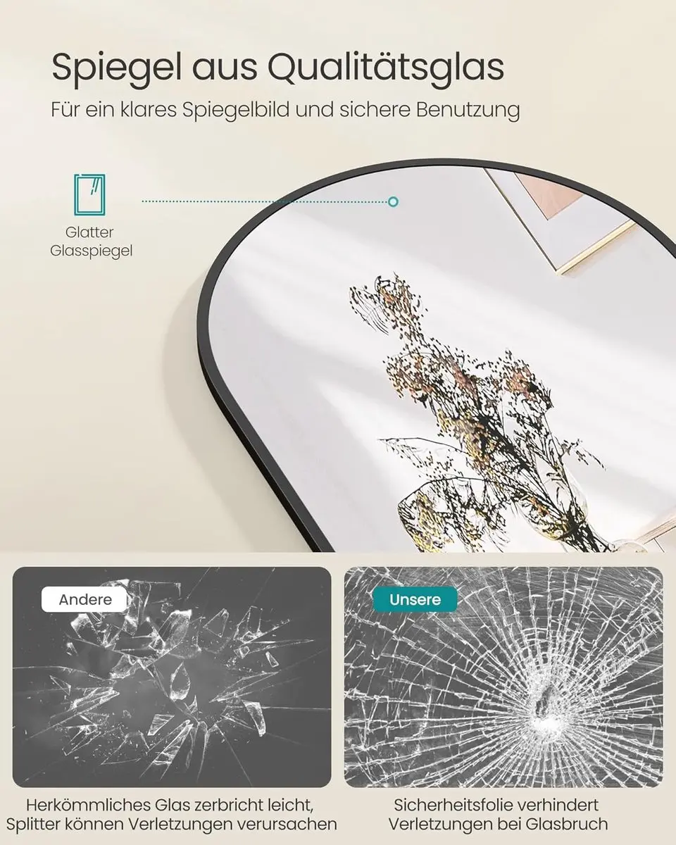 Songmics LFM035B01 Staande Spiegel 150x40cm