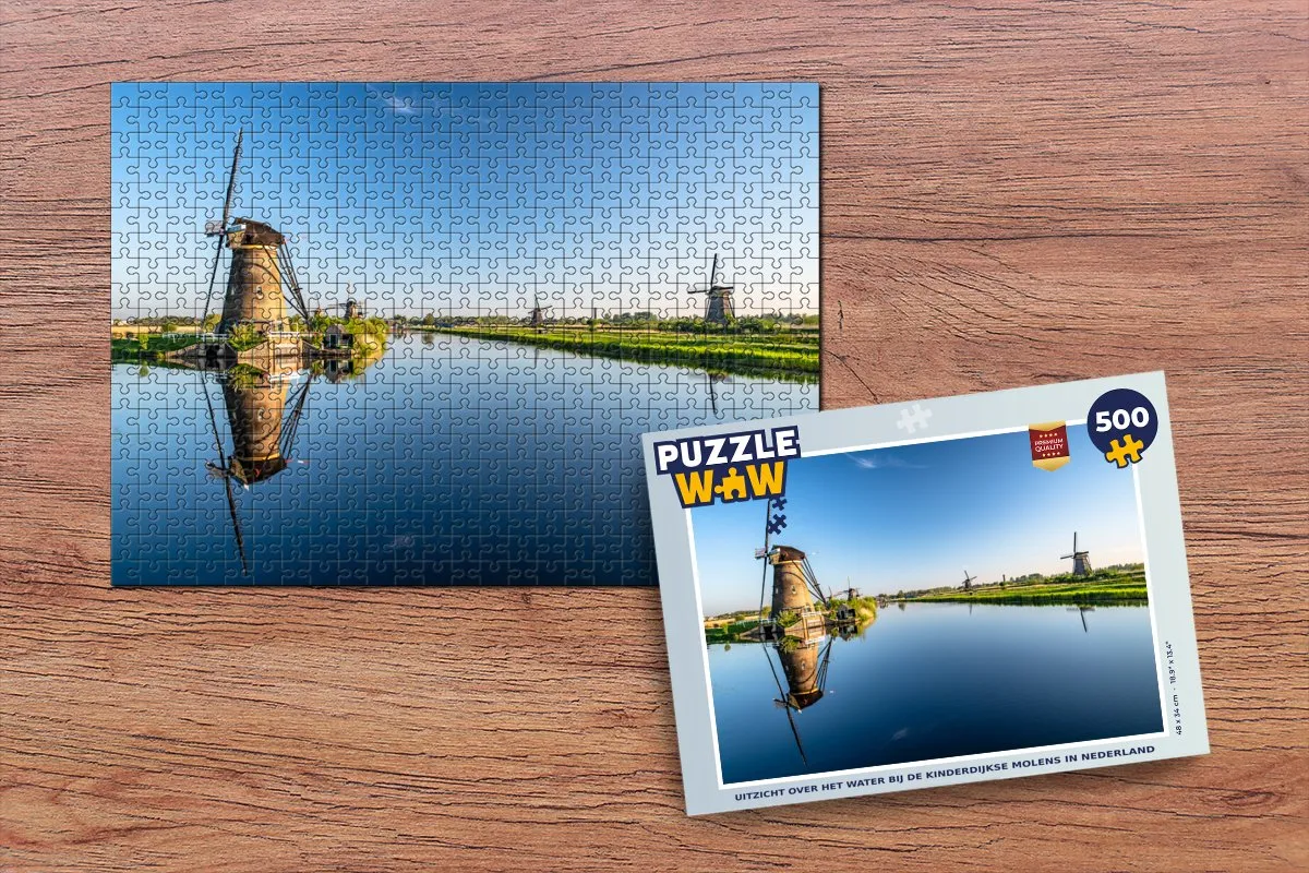 PuzzleWow Holland Water Legpuzzel 500 Stuks