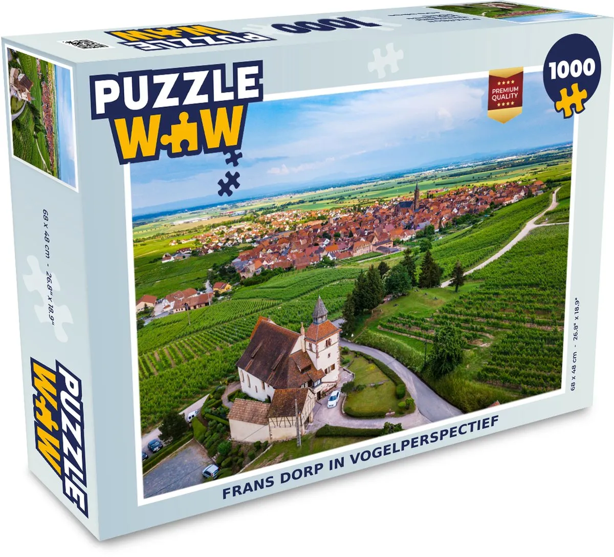 PuzzleWow Legpuzzel Frankrijk Zomer 1000 Stuks