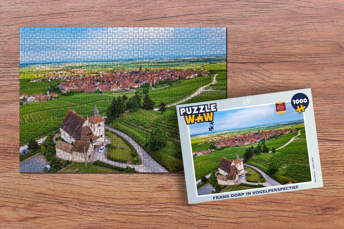 PuzzleWow Legpuzzel Frankrijk Zomer 1000 Stuks - Multicolor