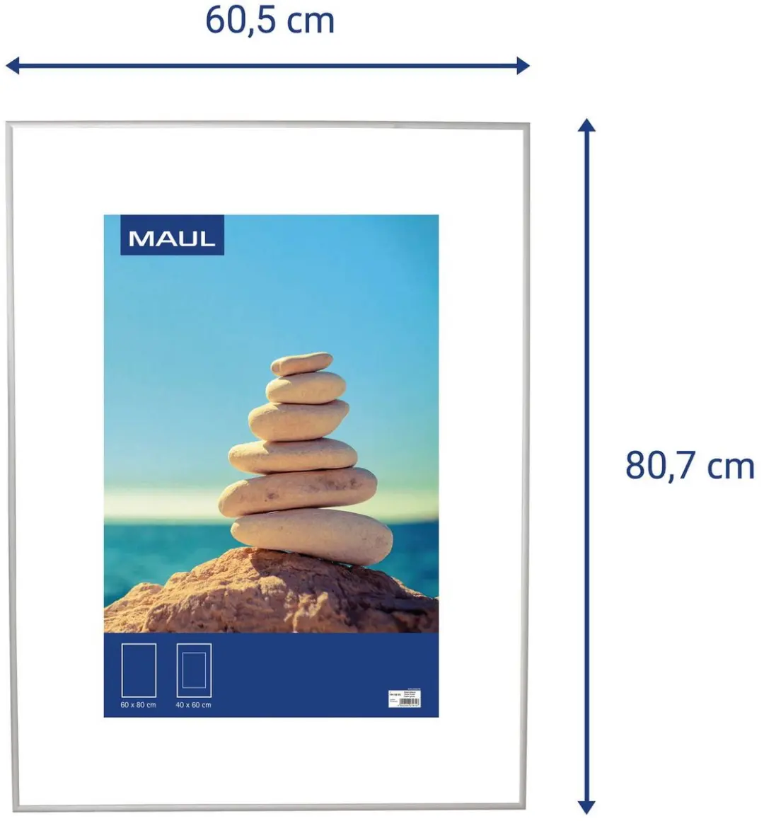 MAULdesign Fotolijst 60x80cm Zilver - afbeelding 2 van 6