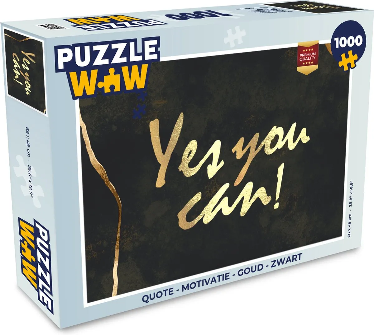 PuzzleWow Quote Motivatie Legpuzzel 1000 Stuks