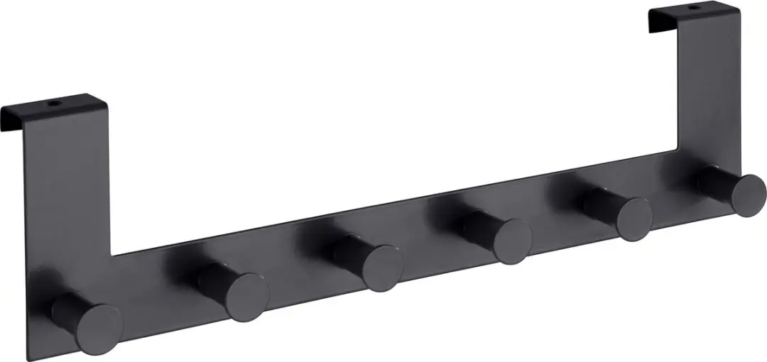 Wenko Celano Deurkapstok 39cm - 6 Haken Zwart