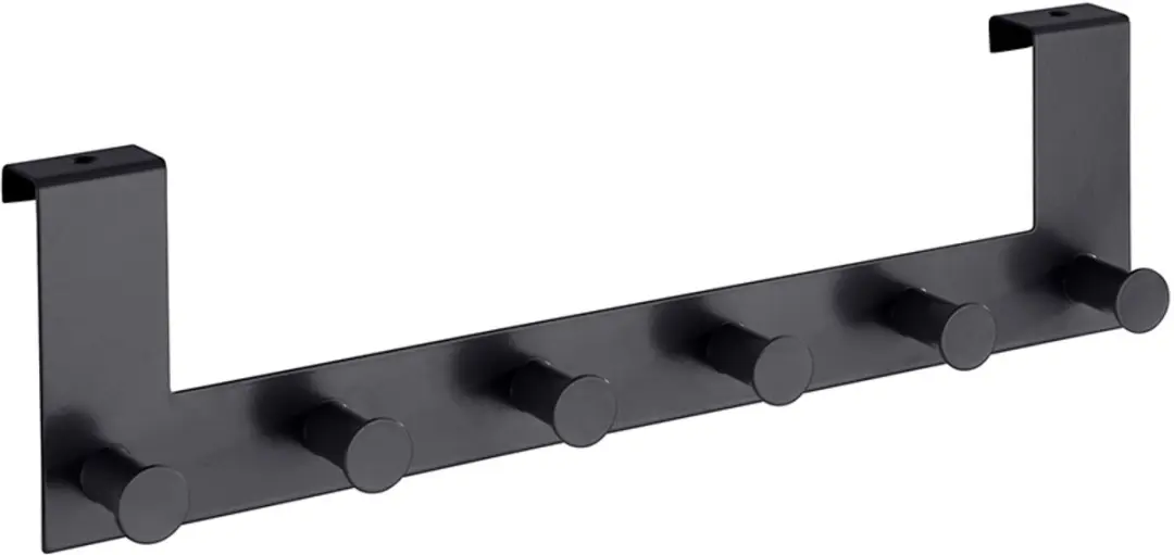 Wenko Celano Deurkapstok 39cm - 6 Haken Zwart - afbeelding 5 van 6