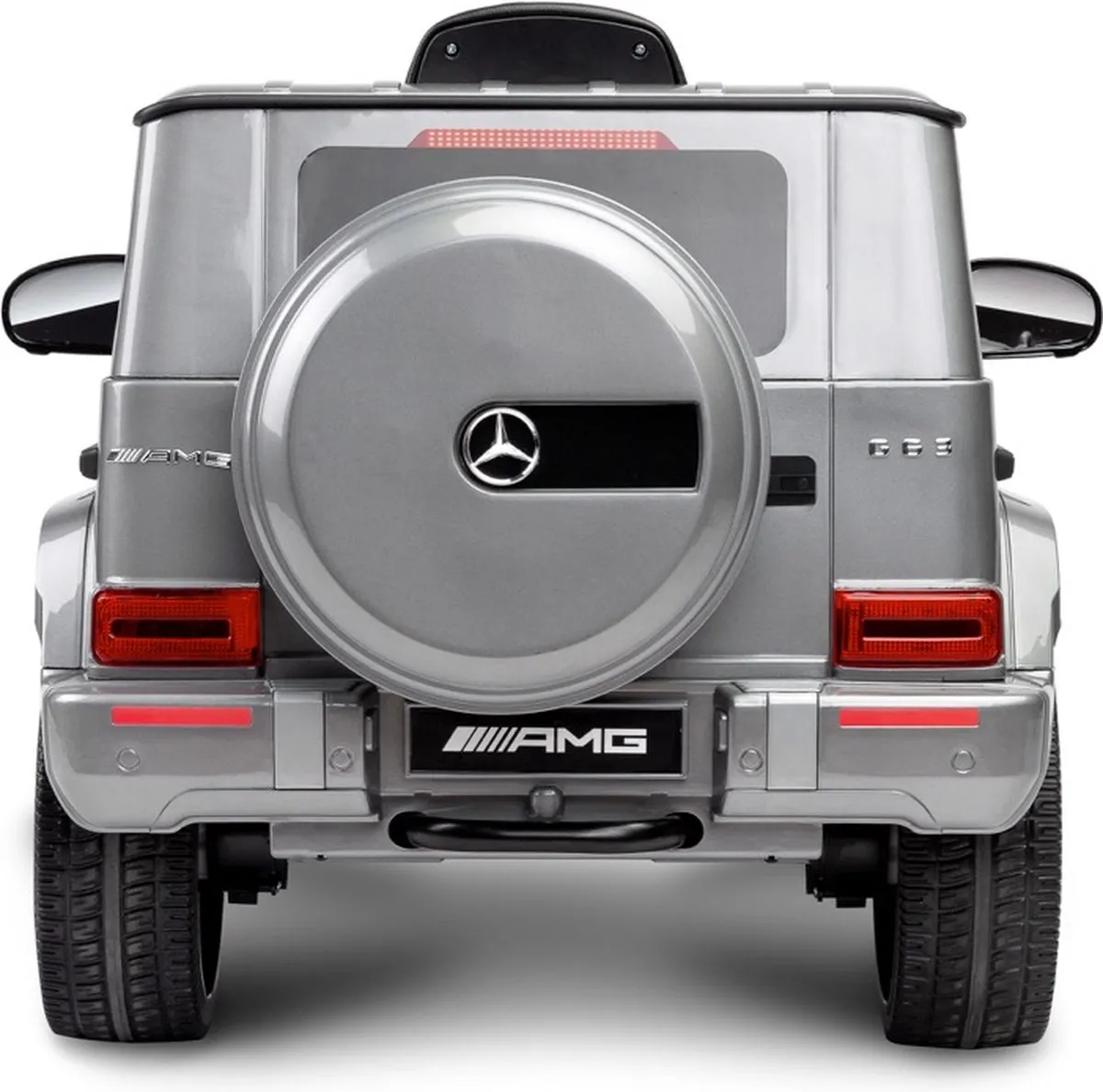 Mercedes G63 AMG Elektrische Kinderauto Zilver - 12V - BBH0002-grey