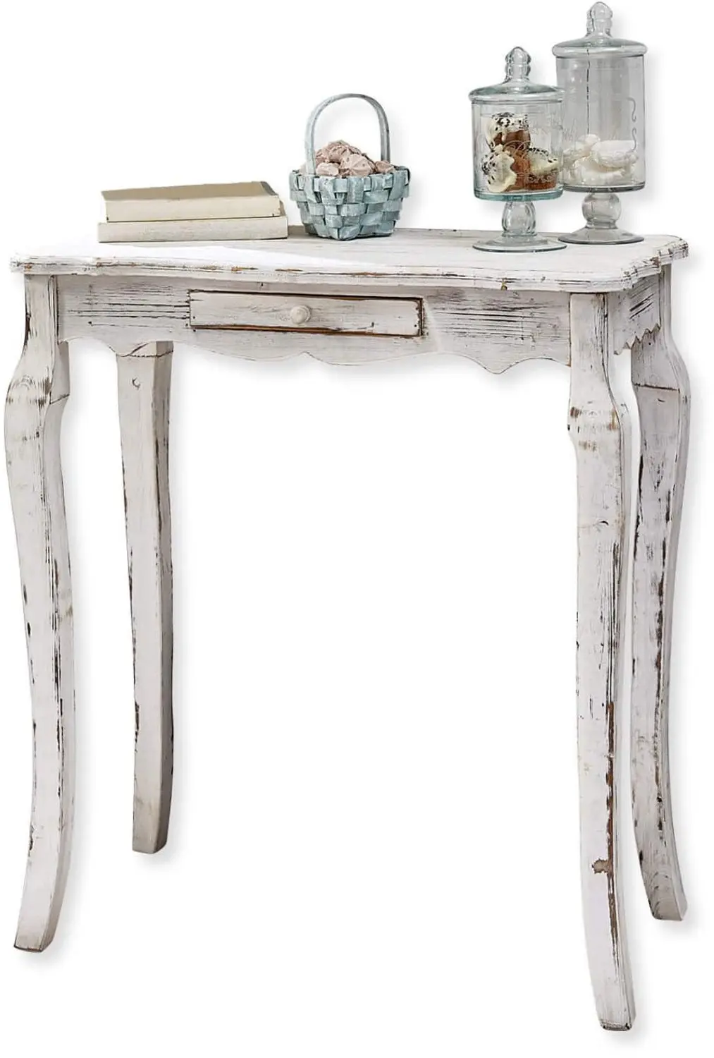 Loberon Sidetable Barbey - Antiekwit - afbeelding 2 van 6