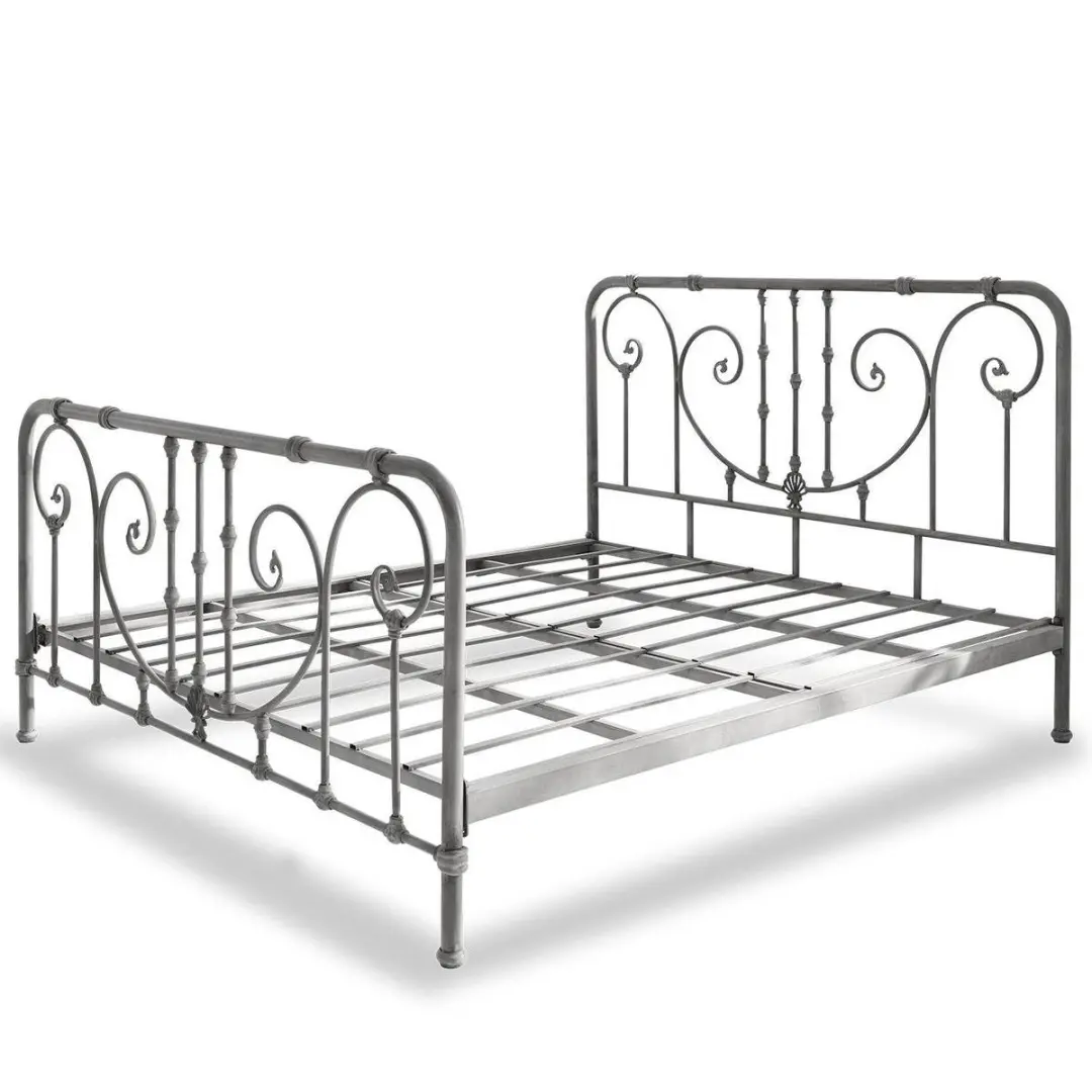 Loberon Bed Genouillé Grijs - Eenpersoons - afbeelding 6 van 6
