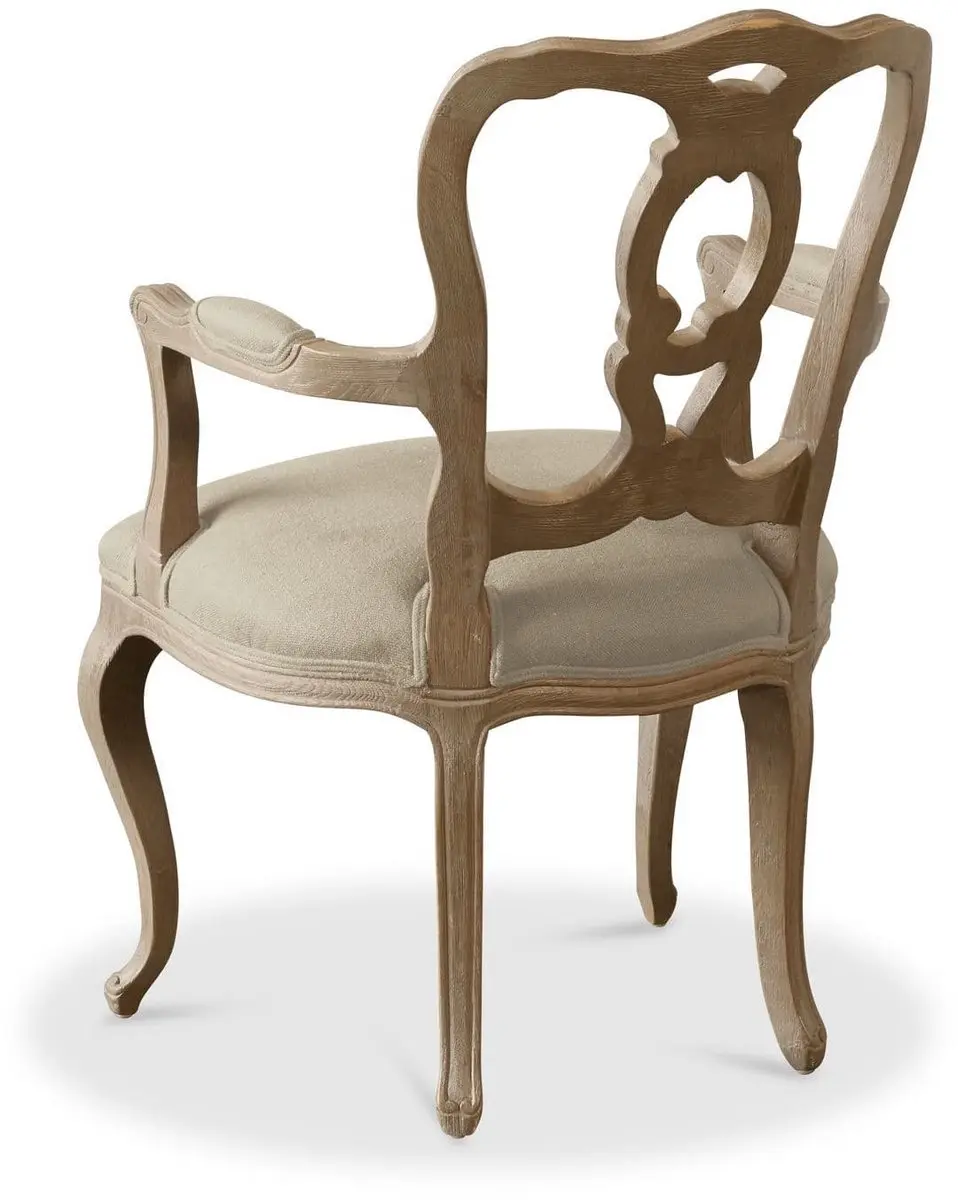 Loberon Ladorée Stoel - Bruin/Beige - afbeelding 2 van 6