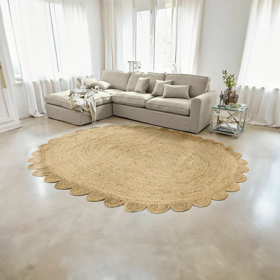 Loberon Ferce Vloerkleed - Bruin - afbeelding 6 van 6