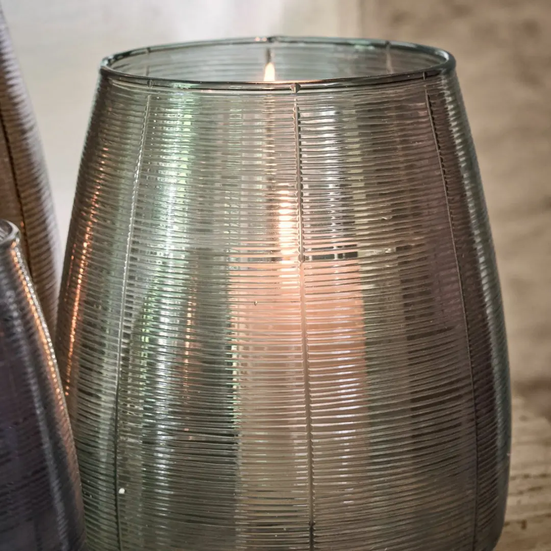 Loberon Uvenar Windlichtset 3 Stuks - Goud/Zilver/Brons - afbeelding 3 van 5