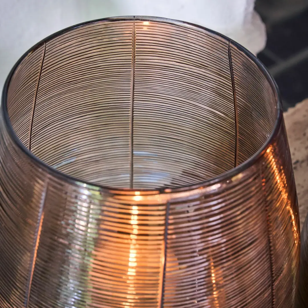 Loberon Uvenar Windlichtset 3 Stuks - Goud/Zilver/Brons - afbeelding 2 van 5
