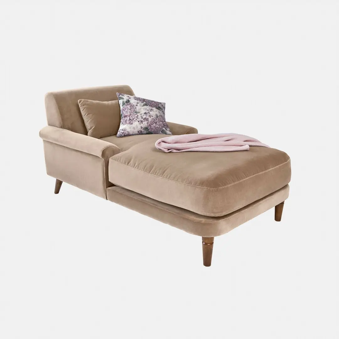 Loberon Jouvrelle Chaise Longue Beige