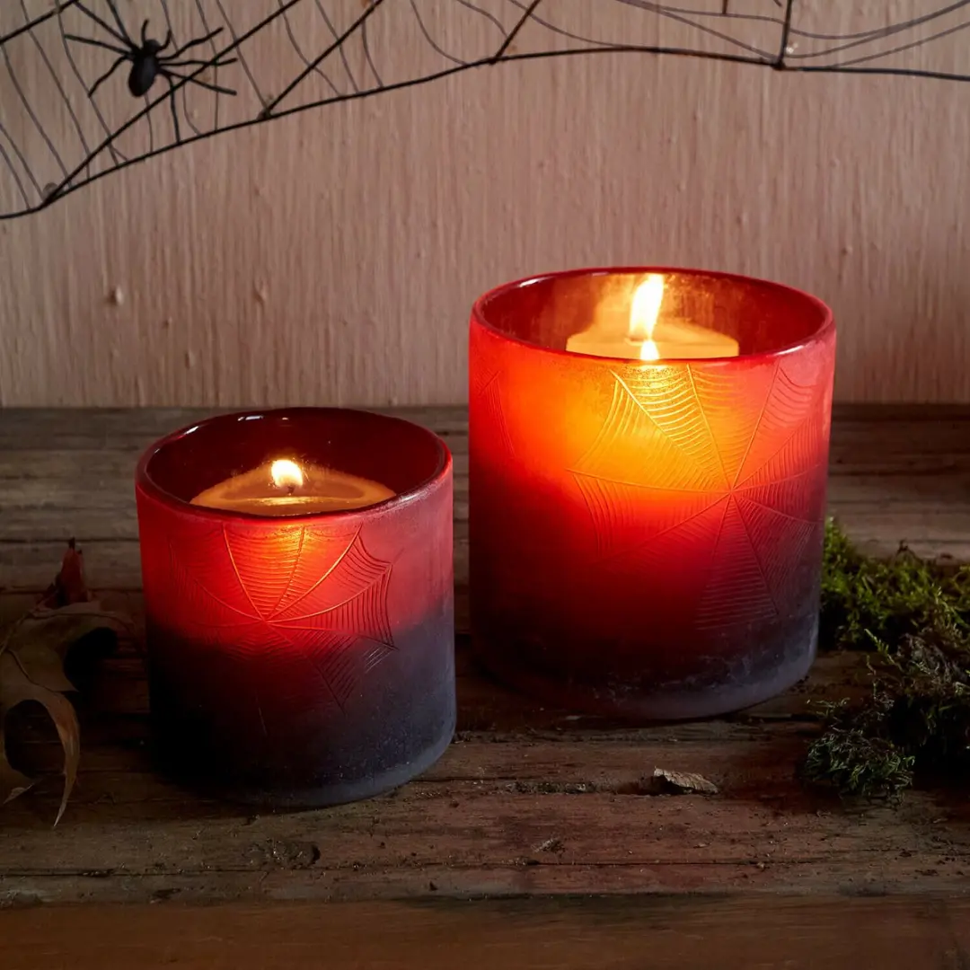 Loberon Windlicht Set 2 Stuks - Ø12,5cm - Bruin - afbeelding 2 van 6