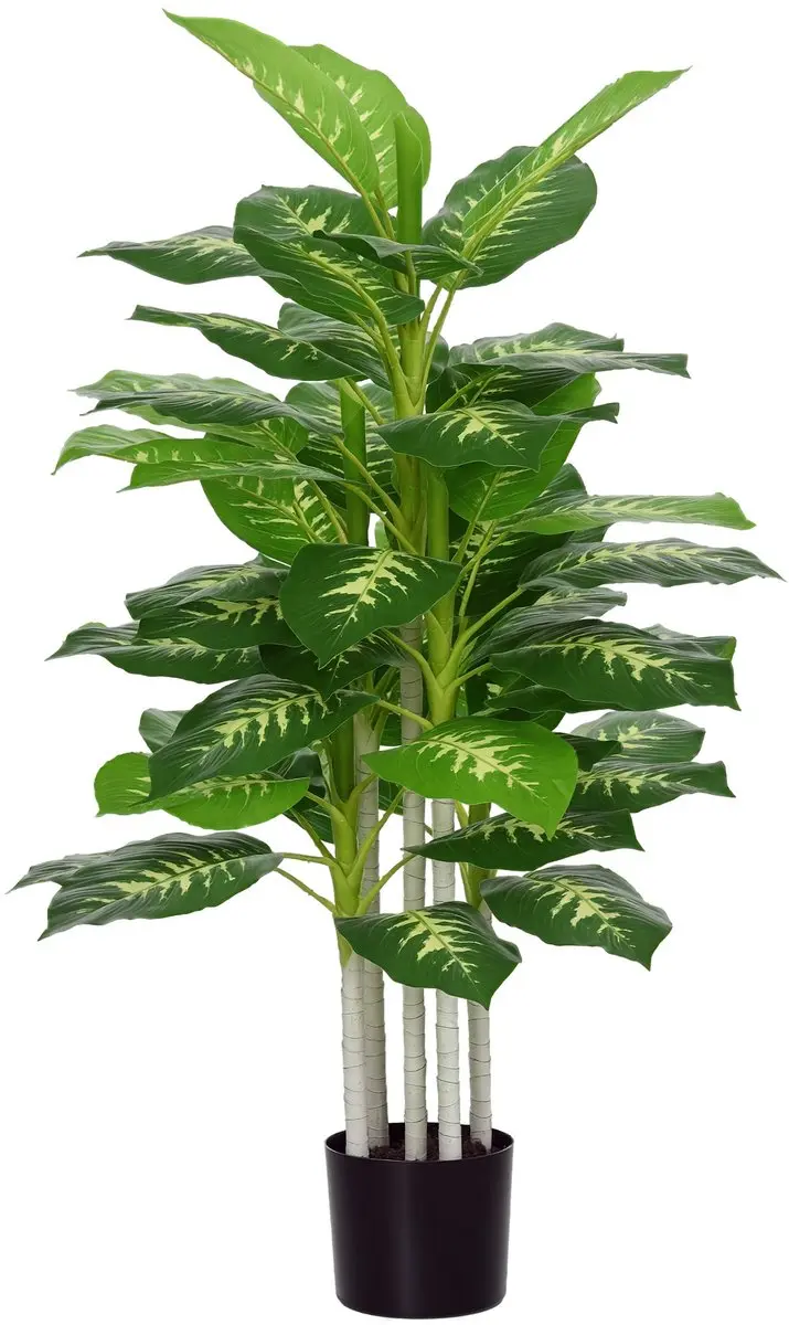 HOMCOM-Künstliche Pflanze-PEVA, Kunststoff-17L x 17B x 120H cm-Grün