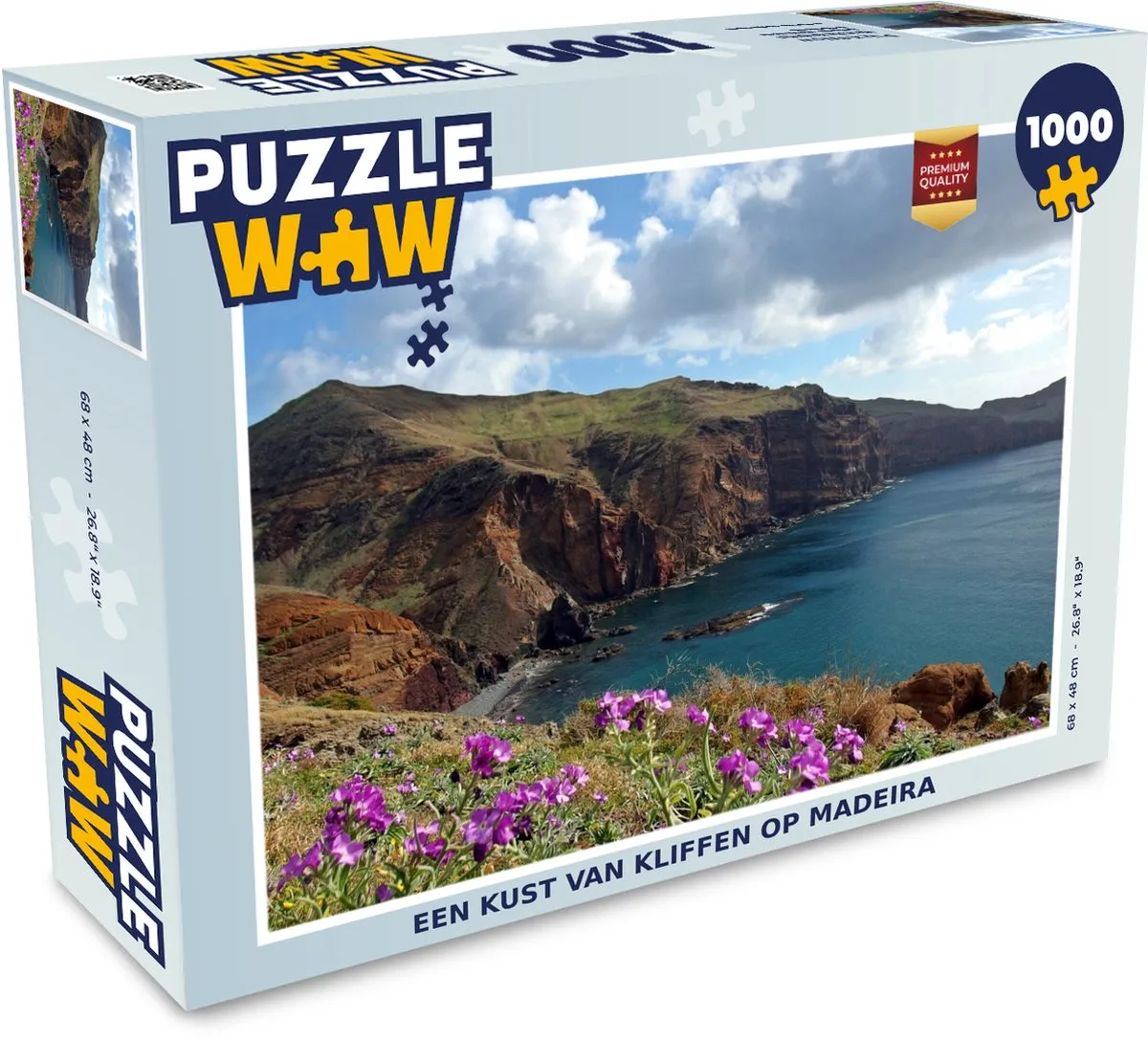 PuzzleWow Madeira Legpuzzel 1000 Stuks