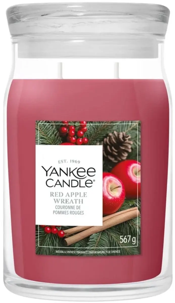 Yankee Candle Red Apple Wreath Geurkaars 567g - afbeelding 3 van 3
