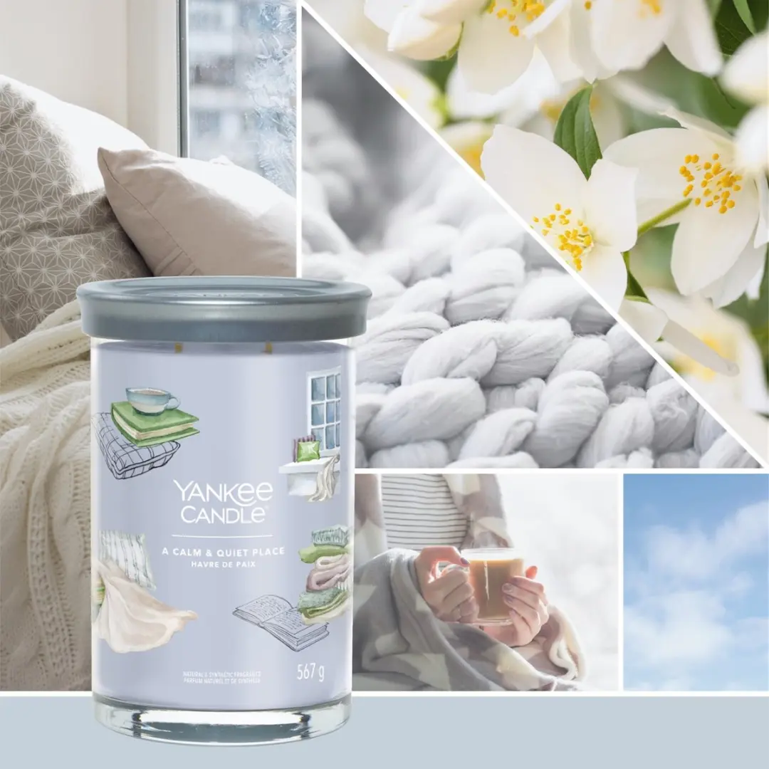Yankee Candle A Calm & Quiet Place Geurkaars - 100 Branduren - afbeelding 4 van 5