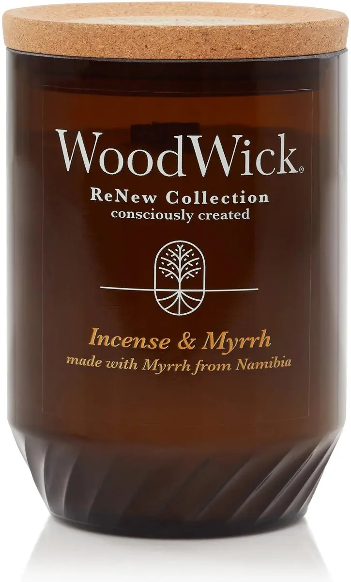 WoodWick ReNew Geurkaars Incense & Myrrh Medium