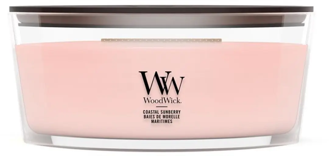 WoodWick Coastal Sunberry Ellipse Geurkaars - 50 branduren - afbeelding 5 van 5