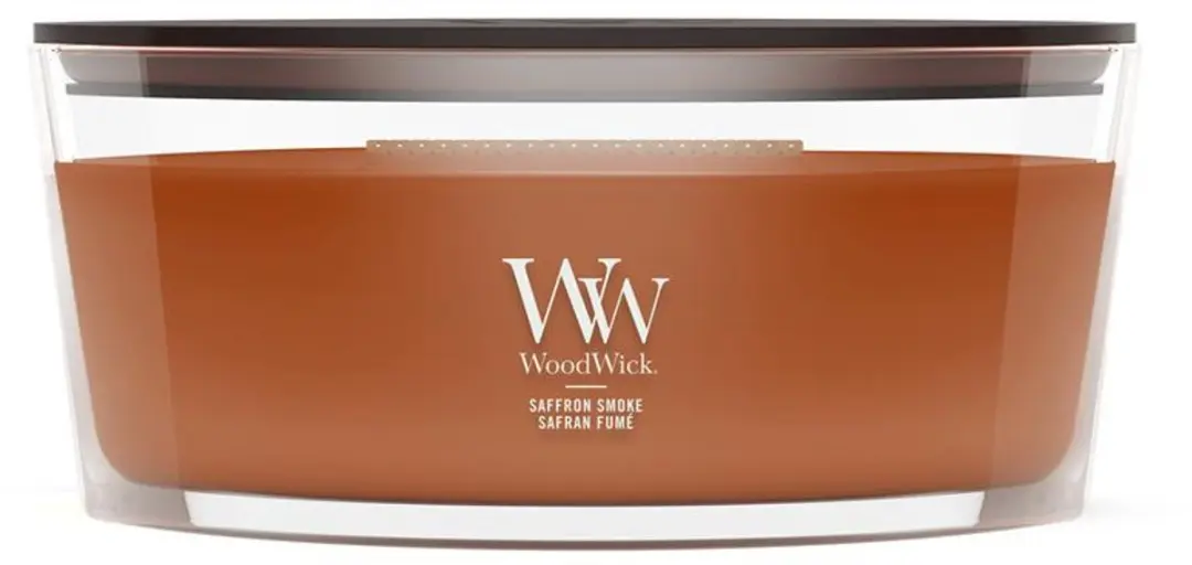 WoodWick Hearthwick Saffron Smoke Ellipse Kaars - 50 Branduren - afbeelding 5 van 6