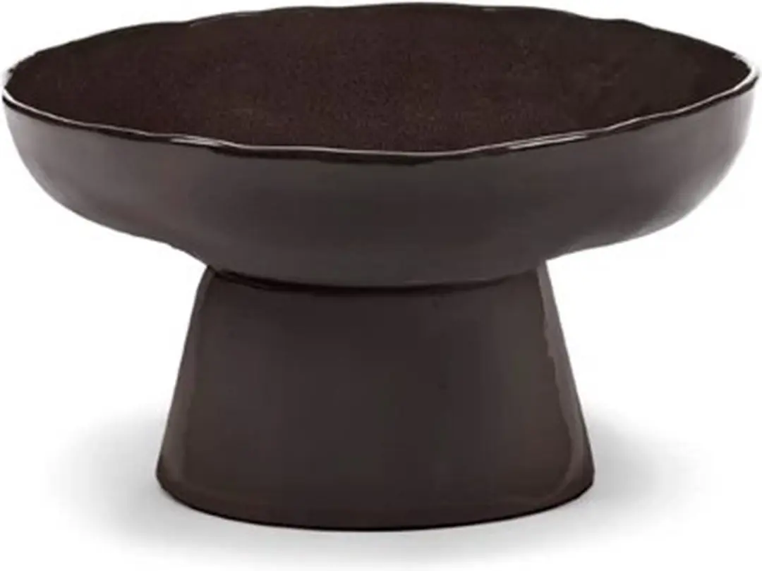Serax Marie Michielssen La Mère schaal op voet H18cm D31cm ebony