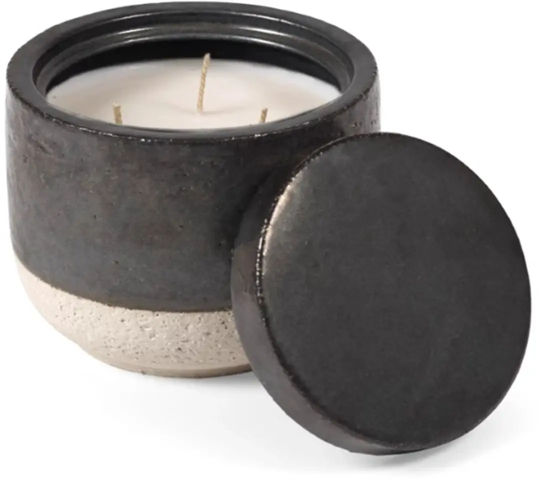 Serax Piet Boon Burning Wood geurkaars D12cm H9cm titanium